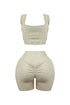 XO Ribbed Knit Tank Top & Shorts SET